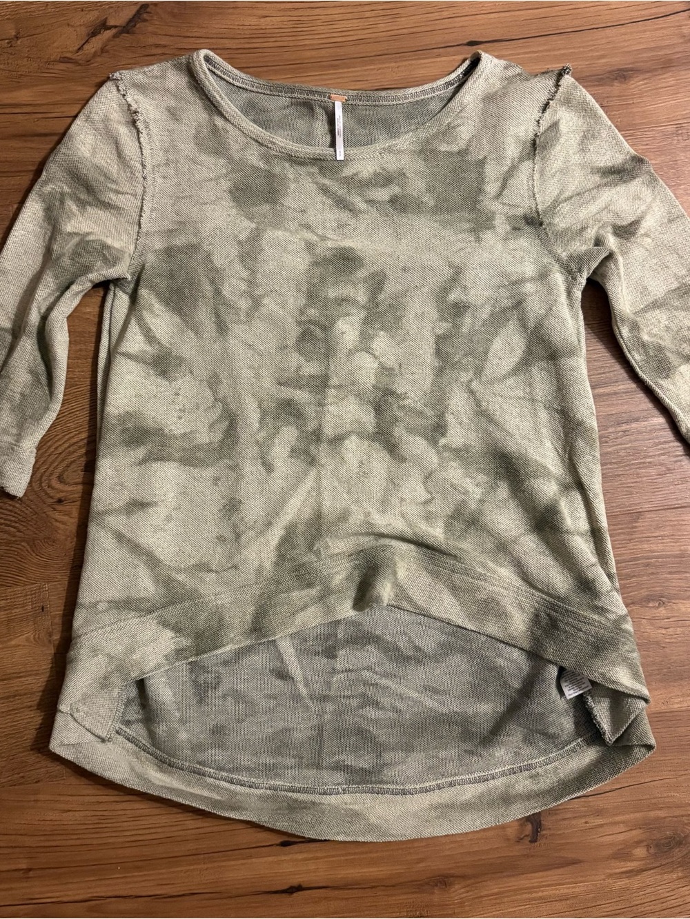 Free People Green Cloudy Day Sweater